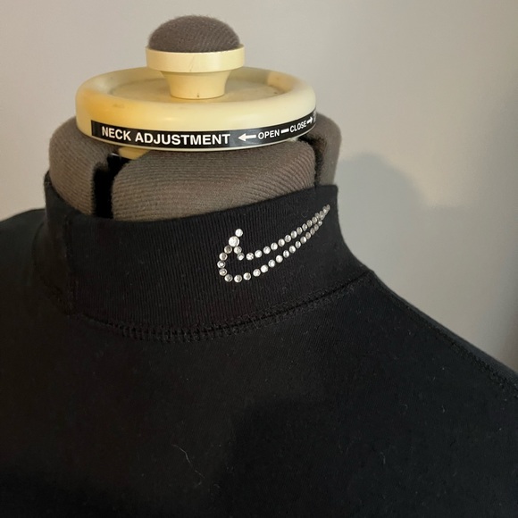 Nike black loose fit long sleeve tee. With Nike crystal swoosh. - Picture 2 of 5